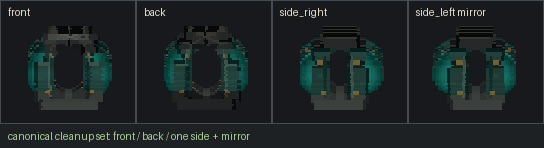 Voxel cleanup candidate sprite sheet